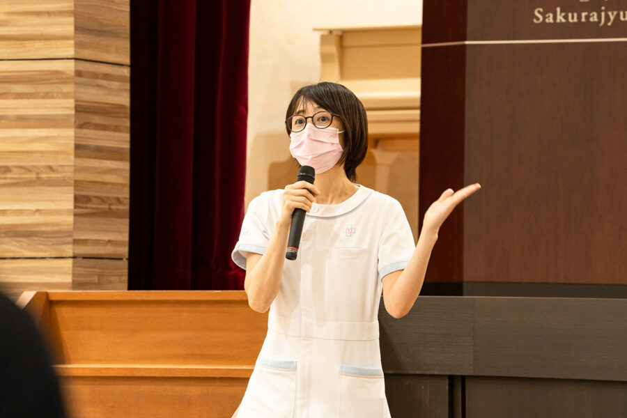 桜十字病院:建山師長による閉会の挨拶